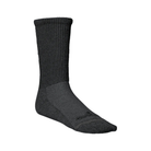 Side view of Unisex Incrediwear Circulation crew socks in all black — featuring anti-odor and moisture control technology, enhanced arch support, long-wear comfort design, and therapeutic-grade fabric for improved blood flow and performance.