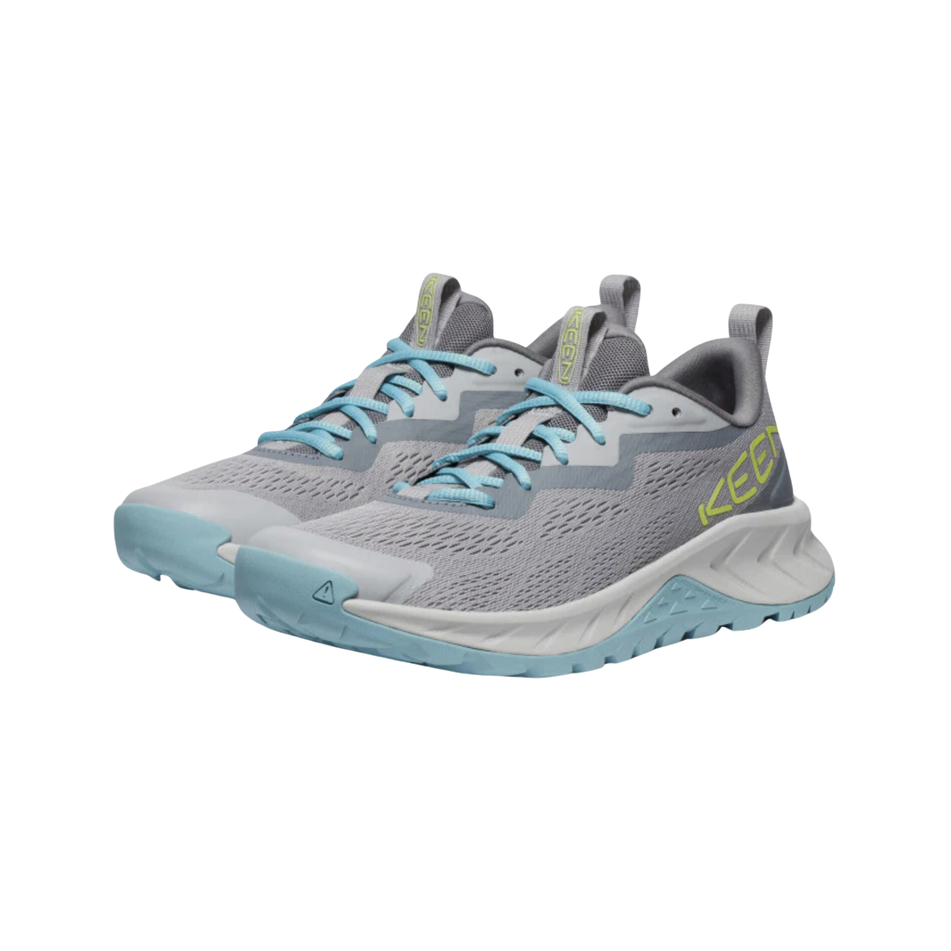 Side view of Women’s Versacore Speed shoe in alloy and reef waters – featuring a breathable performance mesh upper for lightweight ventilation, versatile outsole design for gym-to-trail traction, and secure lace-up closure for a snug, athletic fit.
