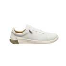 Side view of Men’s KNX Leather Sneaker in star white – featuring a premium full-grain leather upper for durability and sleek style, streamlined low-top silhouette, and cushioned footbed for all-day comfort.