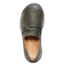 Top view of Women’s Kaci II Slip-On in castor grey and raven – featuring a generously padded collar for ankle comfort, soft microfiber lining for moisture control, and anatomical footbed with arch support for all-day cushioning.