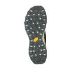 Bottom view of Women’s Merrell Embark Moc in tea – featuring a durable rubber outsole with shallow tread pattern for everyday traction, flexible sole for natural foot movement, and non-marking design for versatile indoor/outdoor wear.