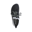 Top View of Women’s Naot Tama shoe in black and grey – featuring a contoured footbed, lace-up closure for secure fit, and soft lining for all-day comfort.