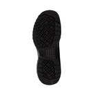Bottom View of Women’s New Balance 589v1 Composite Toe Shoe in Grey with Pink – featuring slip-resistant rubber outsole with tread pattern for traction, flexible sole for natural movement, and reinforced heel for stability.