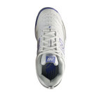 Top View of Women’s New Balance 806 running shoe in white – featuring lightweight mesh upper for breathability, padded tongue and collar for added comfort, and cushioned footbed for all-day support.