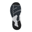 Bottom View of Men’s New Balance Fresh Foam X 1080v11 running shoe in black with thunder and white – featuring durable rubber outsole with flex grooves and multi-surface traction for stability.