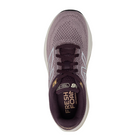 Top view of Women’s New Balance Fresh Foam X 860v14 in Ice Wine/Plum Brown/Silver Metallic – featuring a breathable engineered mesh upper, traditional lace-up closure, and padded tongue for enhanced comfort.