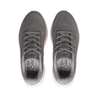Top View of Women’s New Balance Fresh Foam X 1080v13 running shoe in castlerock grey with december sky blue – featuring cushioned insole for all-day comfort, breathable engineered mesh upper, and secure lace-up closure for a personalized fit.