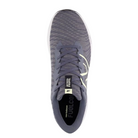 Top View of Men’s New Balance FuelCell Propel v5 running shoe in graphite with limelight – featuring engineered mesh upper for breathability, padded tongue, and cushioned collar for comfort.