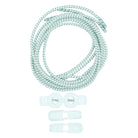 No-Ties Premium Laces White and Black Open