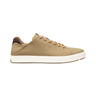 Side view of Men’s Olukai Lae Ahi Li sneaker in khaki – crafted with breathable mesh, cushioned footbed, and lightweight non-marking outsole for all-day comfort.