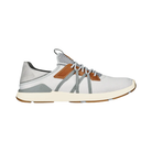 Side View of Men’s Olukai Mio Li in mist grey/poi – featuring lightweight mesh construction, cushioned EVA midsoles, and versatile all-day comfort.