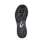 Bottom View of Men’s Olukai Holo casual sneaker in dark shadow – featuring a non-marking rubber outsole, traction pods for grip, and flexible design for natural movement.