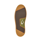 Bottom View of Men’s Olukai Kekaha casual slide sandal in toffee and off-white – featuring a durable EVA outsole, wave-inspired tread pattern, and non-marking traction.