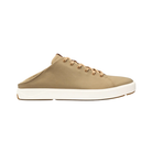 Side View of Men’s Olukai Lae‘Ahi Li casual sneaker in khaki – featuring a lightweight canvas upper, cushioned removable footbed, and non-marking rubber outsole for versatile wear.