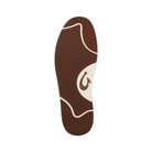 Bottom view of Men’s Olukai Lae‘Ahi Li ‘Ili sneaker in dark wood – featuring durable tread design, flexible rubber outsole, and slip-resistant grip.