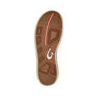 Bottom View of Men’s Olukai Moku Pae casual sneaker in island salt and koi – featuring a durable rubber outsole, podded tread design, and enhanced traction for wet or dry conditions.
