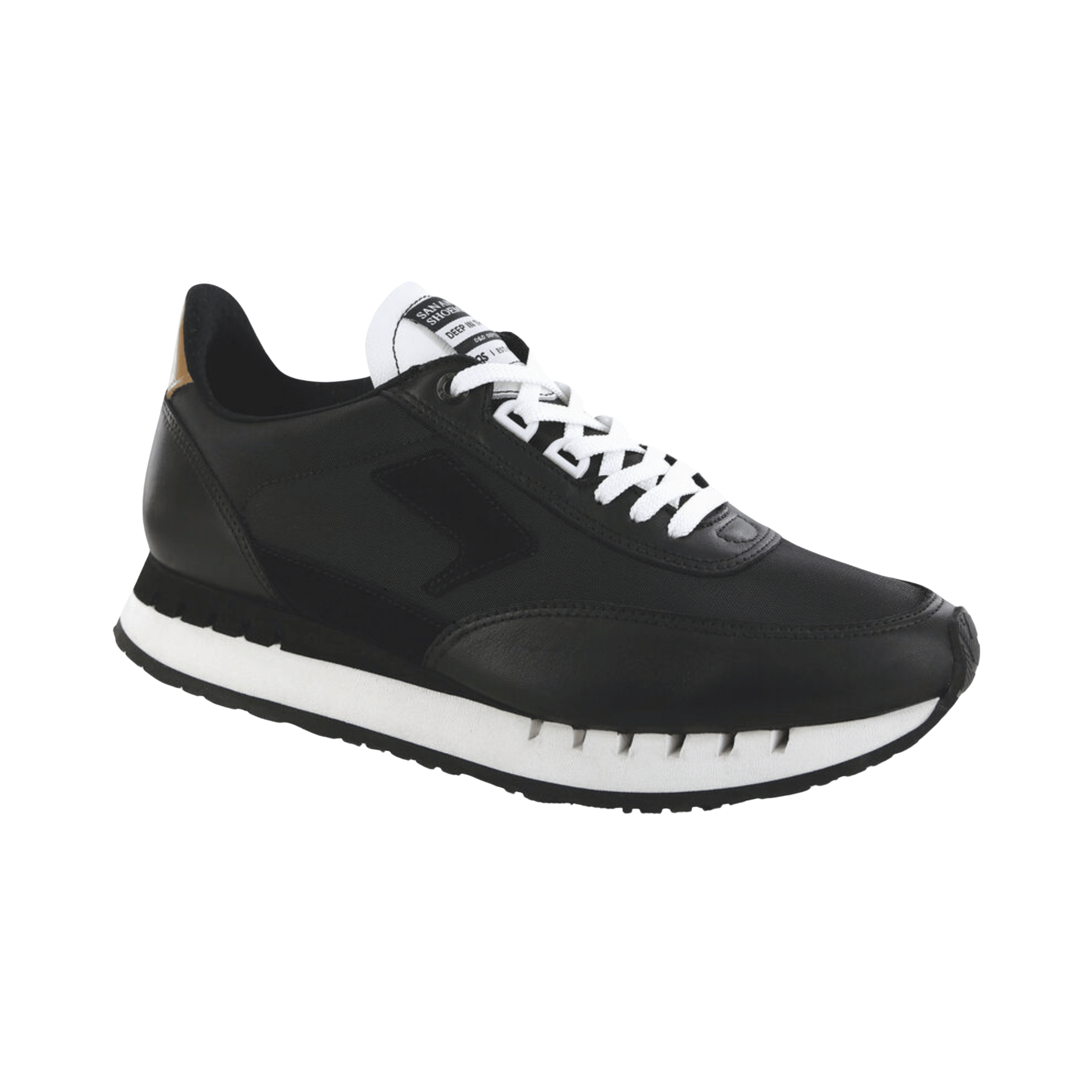 Side view of Men’s SAS 7eventy6ix-Y sneaker in retrograde – featuring a mixed-material upper with suede and mesh for breathability, cushioned footbed for comfort, and durable rubber outsole for traction and support.