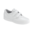 Side view of Women’s SAS Me Too sneaker in white – featuring a soft leather upper, cushioned footbed for everyday support, and a flexible outsole designed for comfort and ease of movement.