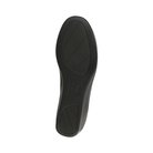 Bottom View of Women’s SAS Bliss slip-on shoe in black – featuring durable rubber outsole with traction pattern designed for stability on various surfaces.
