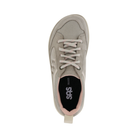 Top View of Women’s SAS Boulder sneaker in taupe pink – featuring breathable mesh upper with soft overlays, cushioned removable footbed with arch support, and padded collar for all-day comfort.