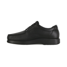 Side view of Men’s SAS Bout Time casual shoe in black – featuring a sleek leather silhouette, classic stitch detailing, and shock-absorbing sole for balanced walking support.