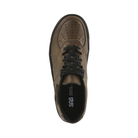 Top View of men's SAS High Street sneaker in mahogany – featuring plush tongue and collar padding, spacious toe box, and contoured cushioned insole for all-day foot comfort.