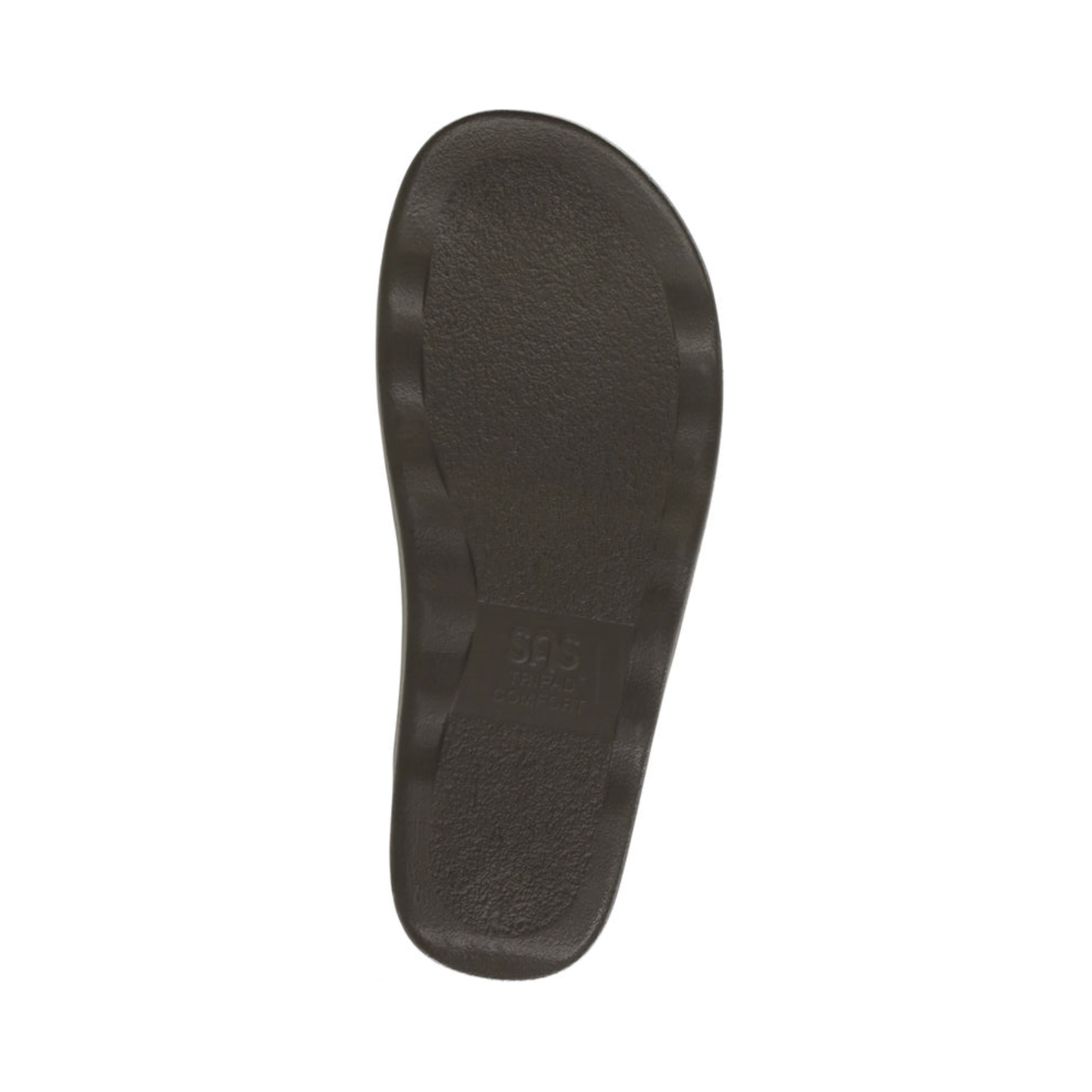 Bottom View of Women’s SAS Relaxed Sandal in sunbeam yellow – featuring slip-resistant rubber outsole with enhanced traction and shock-absorbing heel.