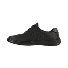 Side view of Women’s SAS Sporty Lux Sneaker in Smoke/Gravity – showcasing breathable perforated leather panels, a cushioned midsole, and a sleek silhouette designed for everyday comfort.
