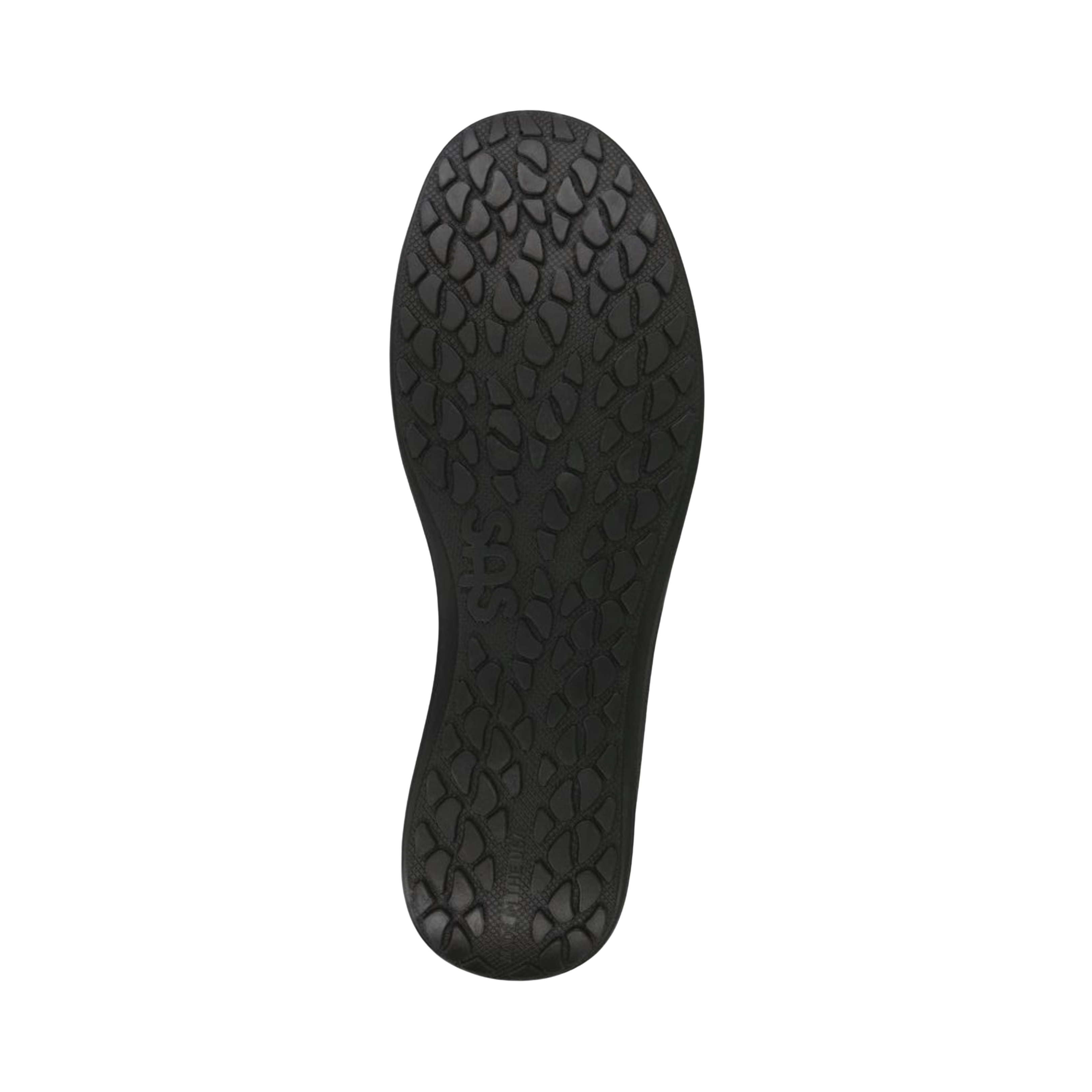 Bottom view of Women’s SAS Sporty Lux Sneaker in Smoke/Gravity – displaying a durable rubber outsole with strategic tread patterns for enhanced traction and stability.