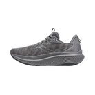 Side view of Men’s Saucony Echelon 9 in Asphalt – featuring an engineered mesh upper in asphalt grey, PWRRUN cushioning for balanced responsiveness, a wide and stable base for neutral support, and clean, understated styling.
