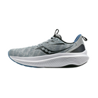 Side view of Men’s Saucony Echelon 9 in Fossil/Murk – featuring a supportive engineered mesh upper in fossil beige with murk gray accents, PWRRUN cushioning for a soft yet stable ride, and a wide, neutral base for maximum comfort and balance.