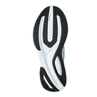 Bottom view of Women’s Saucony Guide 16 in Ink/White – featuring a rubber outsole with durable grip zones, stability-focused geometry, and flex grooves designed for smooth heel-to-toe transitions and control.