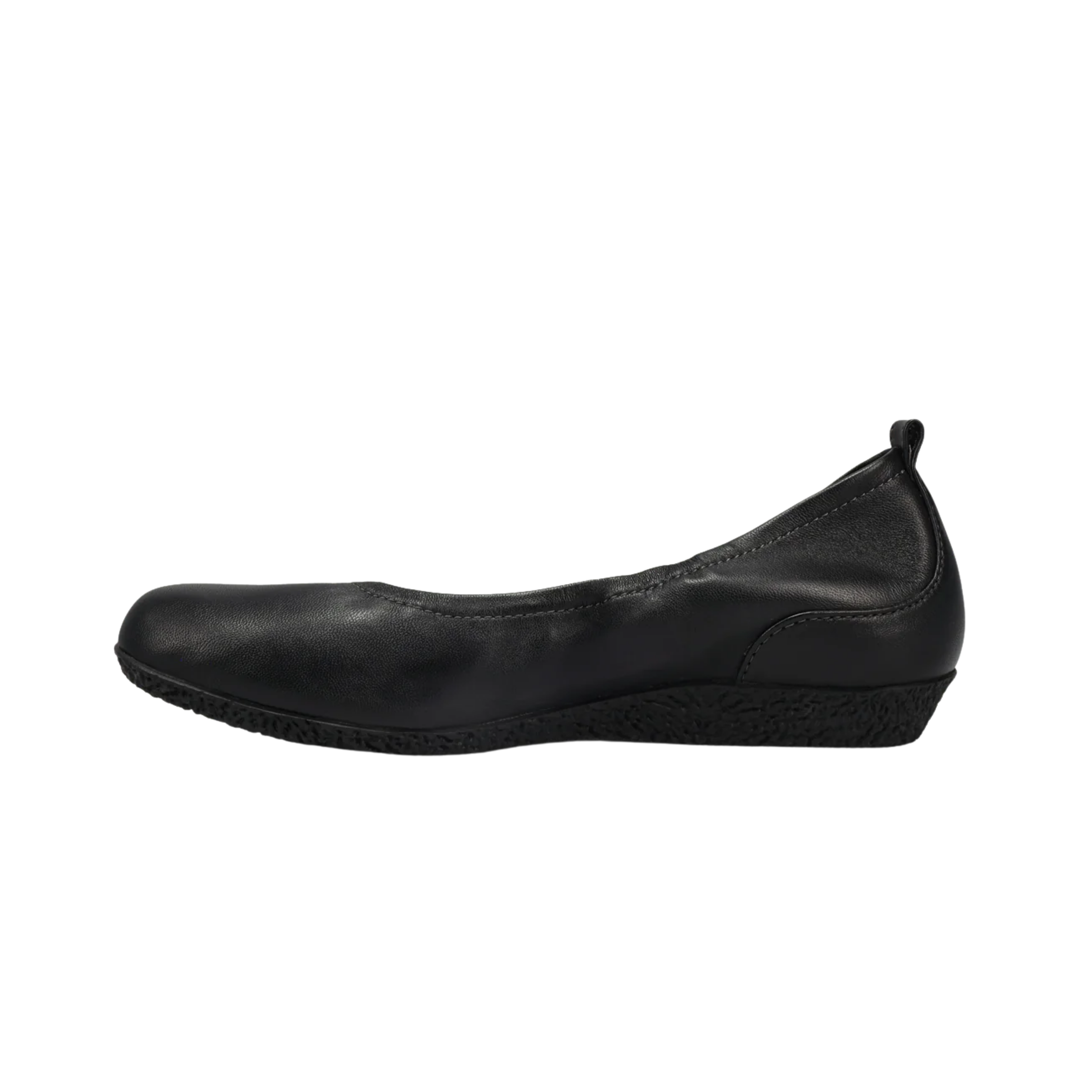 Side View of Women’s Taos Chit Chat Shoe in Black – Features include a low-profile silhouette, supportive midsole, and stylish stitching details for everyday wear.
