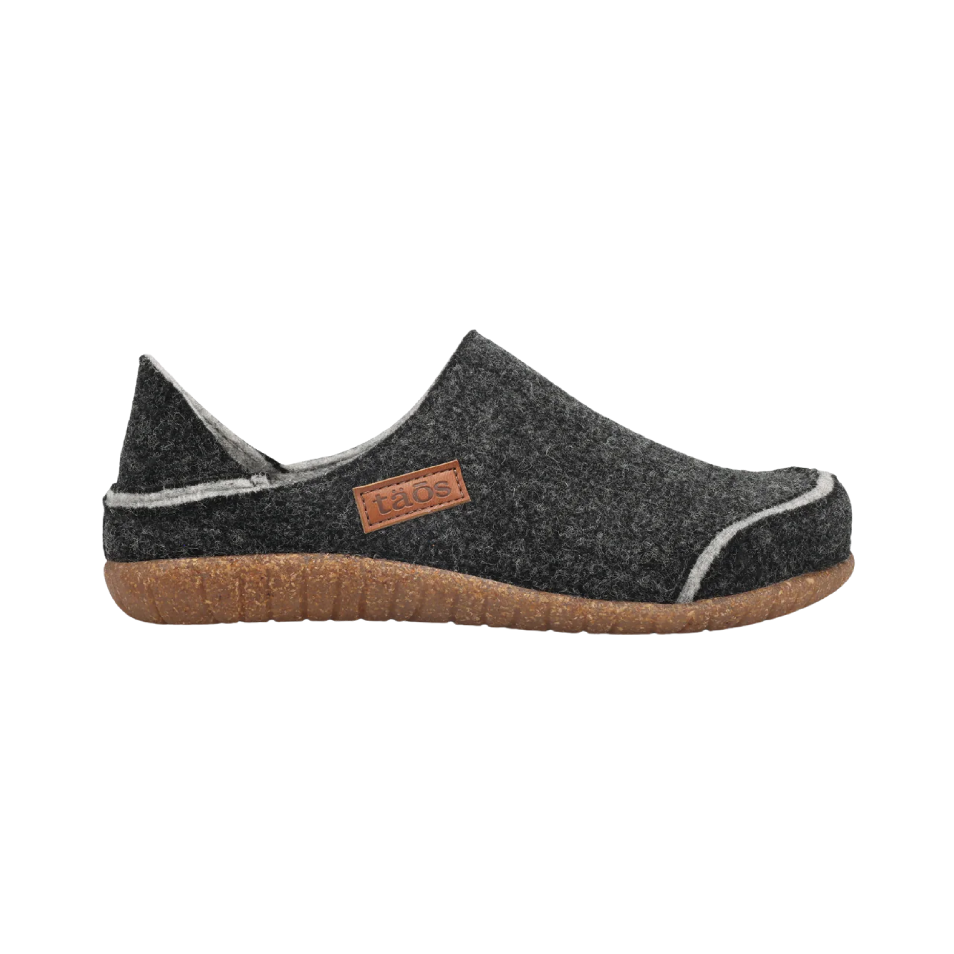 Side View of Men's Taos Convertawool in Charcoal – Featuring elastic side panels for easy slip-on wear and a comfortable, snug fit, perfect for everyday use.