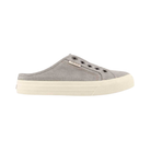 Side View of Women's Taos Ez Soul in Grey Wash – Featuring a slip-on design with elastic panels for easy on-and-off access, offering a secure fit with every step.