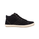 Side View of Women's Taos Startup in Black – Featuring a lace-up closure for a secure, customizable fit, with a padded collar for added comfort around the ankle.