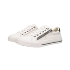 Angled View of Women's Taos Z Soul in White Pewter – Featuring a cushioned footbed with arch support for all-day comfort.