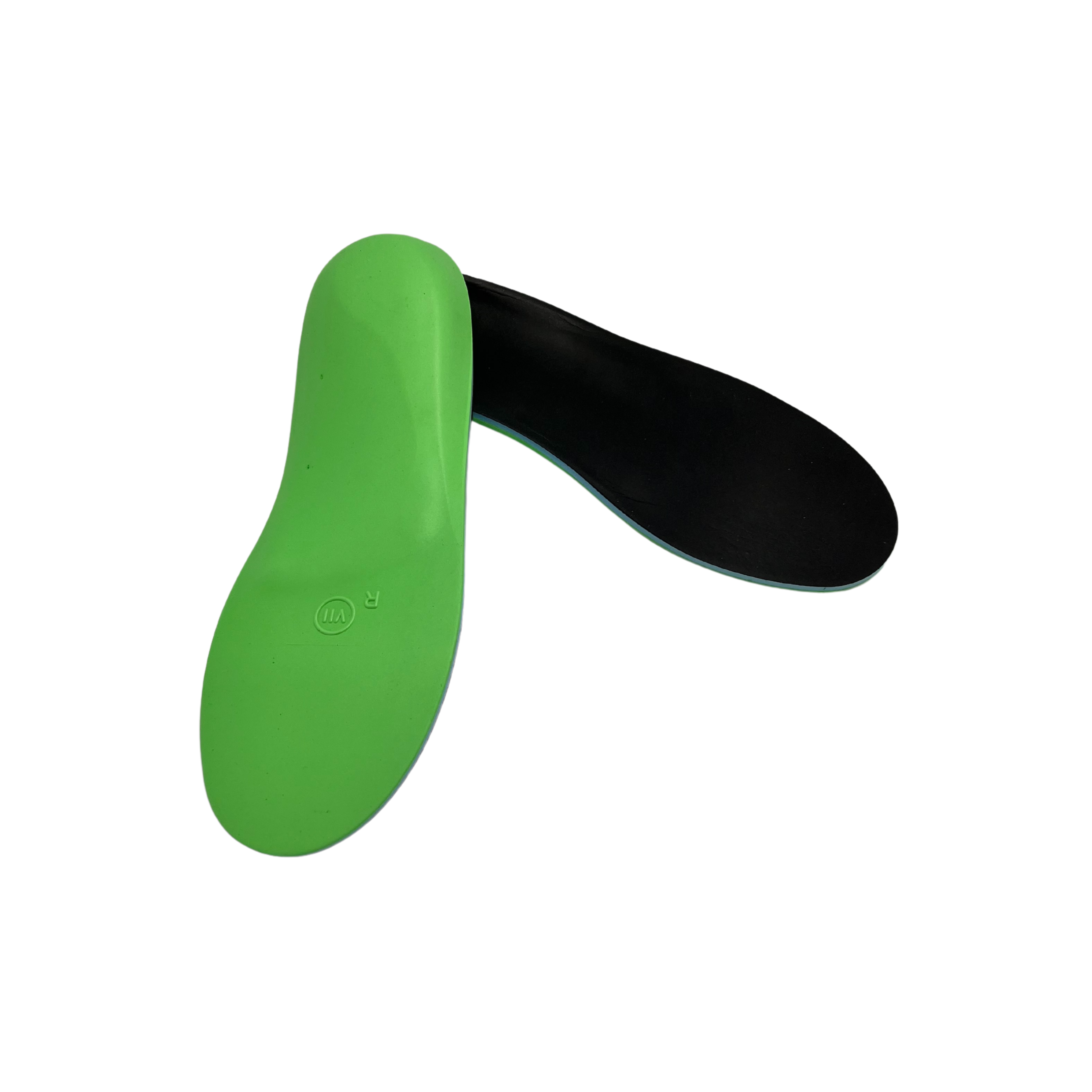 Angled view of VentureStep Venture Comfort insoles – highlighting multi-layer foam construction, anatomically shaped arch, and full-foot contour for daily comfort.