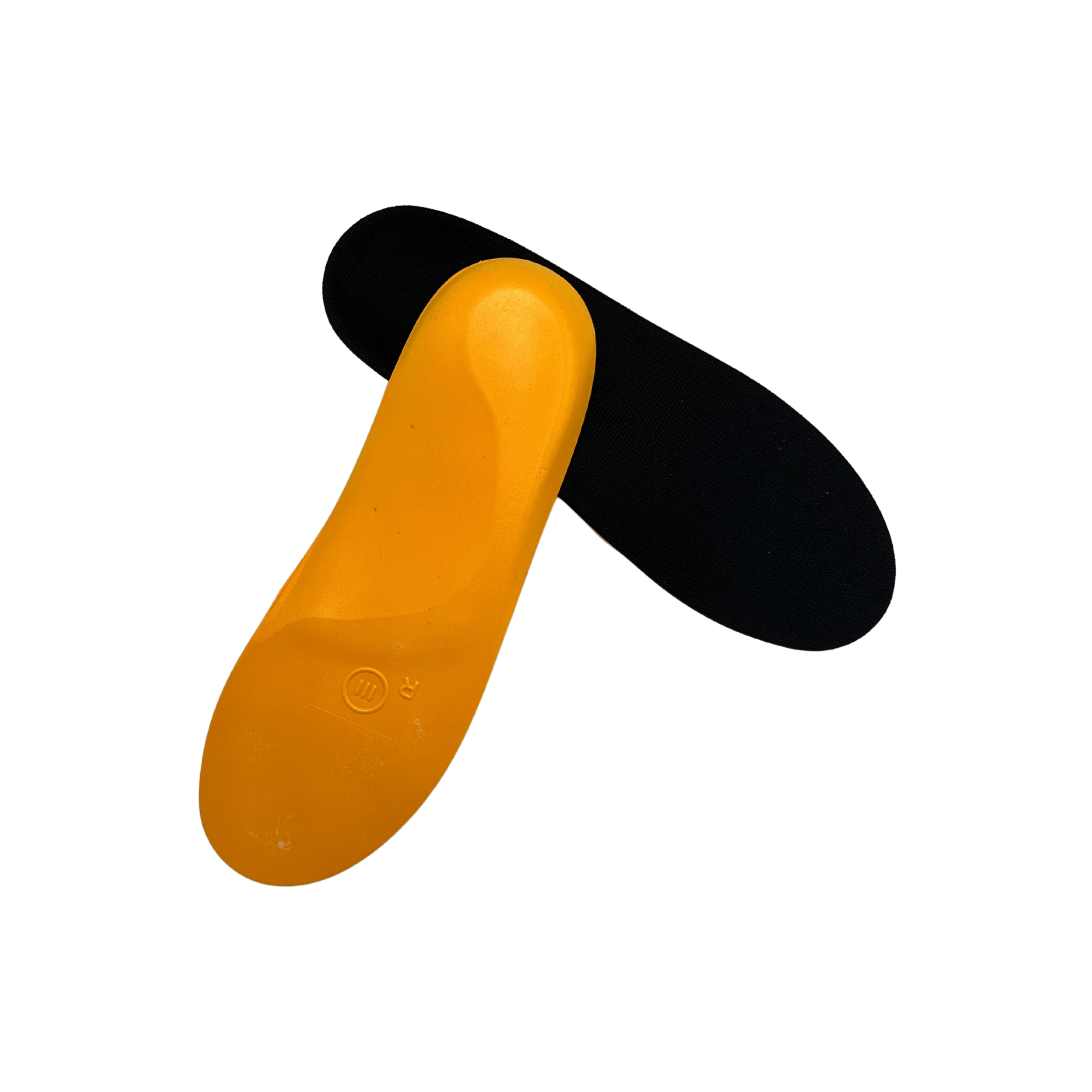 Angled view of VentureStep Venture Sport insoles – featuring dual-layer cushioning, arch contouring, and precision shaping for athletic performance.