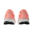 Back View of Women’s New Balance Fresh Foam X 1080v12 running shoe in grapefruit – featuring structured heel counter for support, pull tab for easy on and off, and padded collar for ankle comfort.