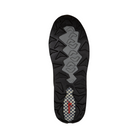 Bottom view of Men’s Xelero Steadfast Hiker Hi in Black – featuring a durable solid rubber outsole with strategic tread patterns for reliable traction on various surfaces.