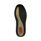 Bottom view of Men’s Xelero Steadfast in Black – featuring a durable rubber outsole with strategic tread patterns for reliable traction on various surfaces.