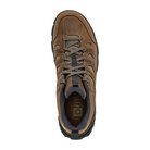 Top view of Sawtooth X Low hiking shoe in Sandhill – featuring a padded tongue and collar, moisture-wicking lining, and adjustable lace system for a snug, secure fit.