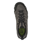 Top view of Men's Sawtooth X Low B-Dry hiking shoe in Charcoal – featuring a padded tongue and collar, moisture-wicking lining, and adjustable lacing system for a secure, personalized fit.
