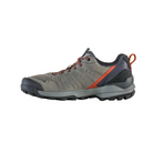 Side view of Men's Sypes Low B-Dry hiking shoe in Steel – featuring waterproof nubuck leather and breathable textile upper, cushioned midsole for all-day comfort, and a rugged outsole designed for reliable traction on varied terrain.