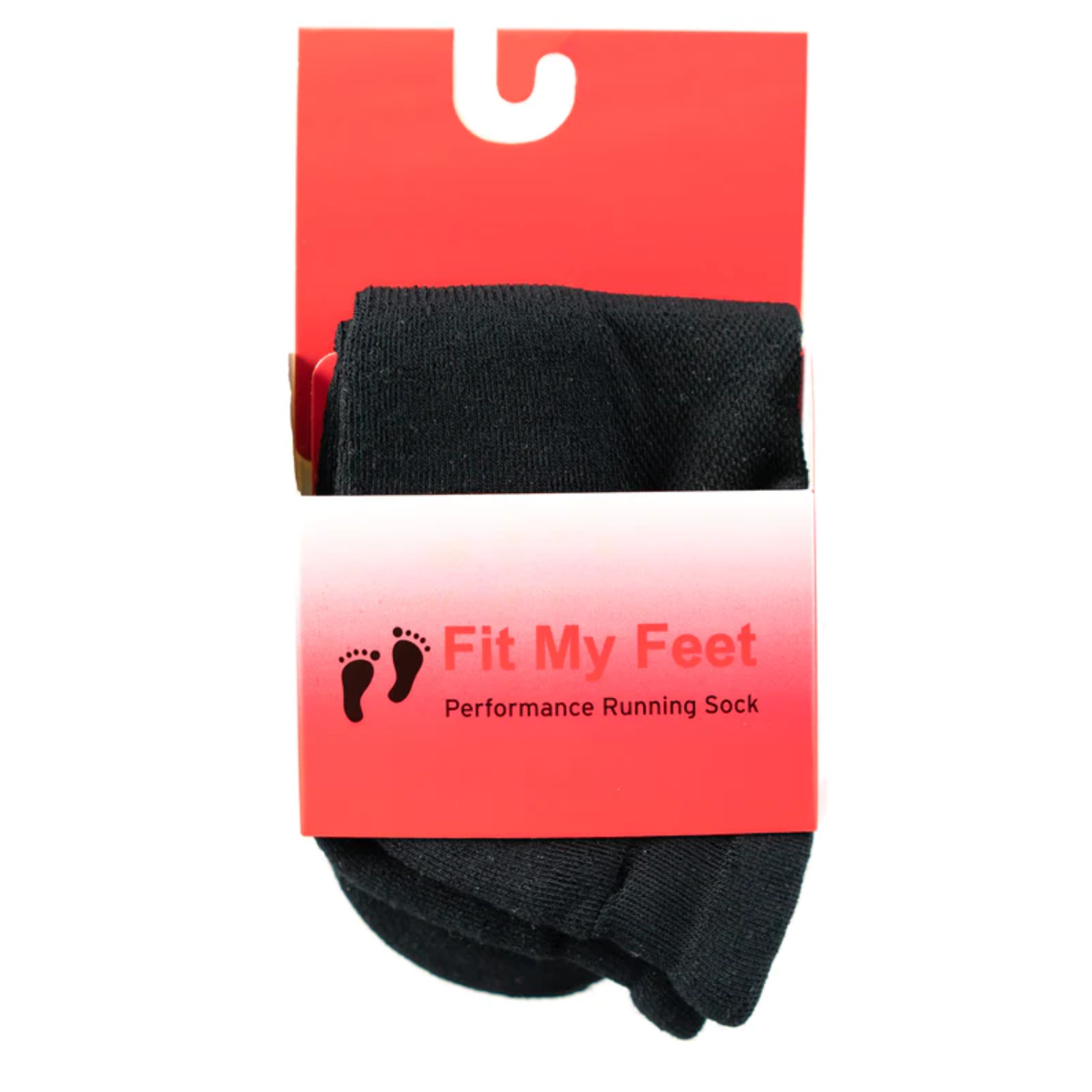 Unisex Fit My Feet Black No Show Socks