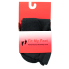 Unisex Fit My Feet Black No Show Socks