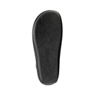 Bottom View of Women’s Alegria Caiti boot in upgrade black – featuring a slip-resistant patterned outsole, durable tread design, and lightweight construction for secure footing.