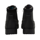 Back View of Women’s Alegria Chevron Boot in relaxed tar – featuring a slip-resistant patterned outsole, durable tread design, and lightweight construction for secure footing.