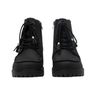 Front View of Women’s Alegria Chevron Boot in relaxed tar – featuring a cushioned removable footbed, rounded toe design, and smooth leather upper for a comfortable fit.